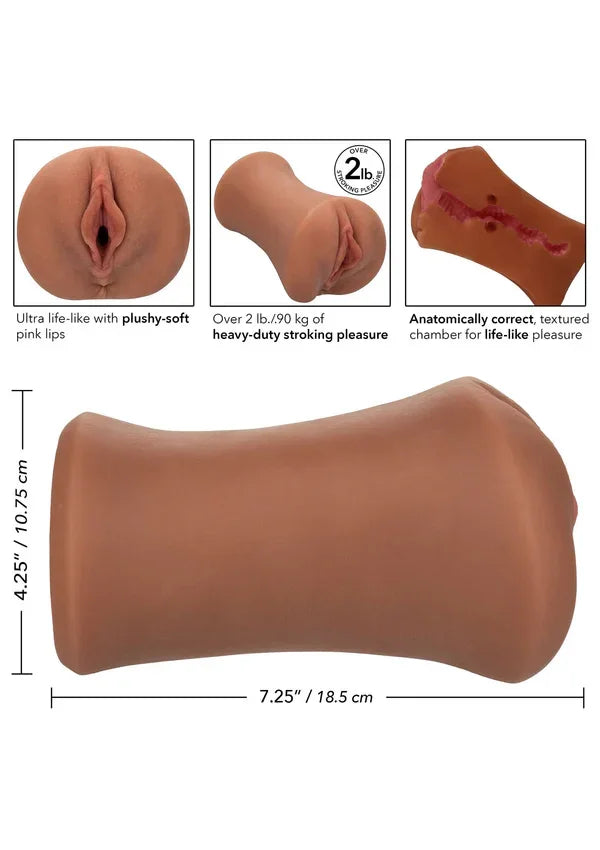 Stroke It Wet Ass Pussy Black by CalExotics - Happytoys Sexshop: Toys for Feeling Happy & Easy 😊 - Discreet geleverd
