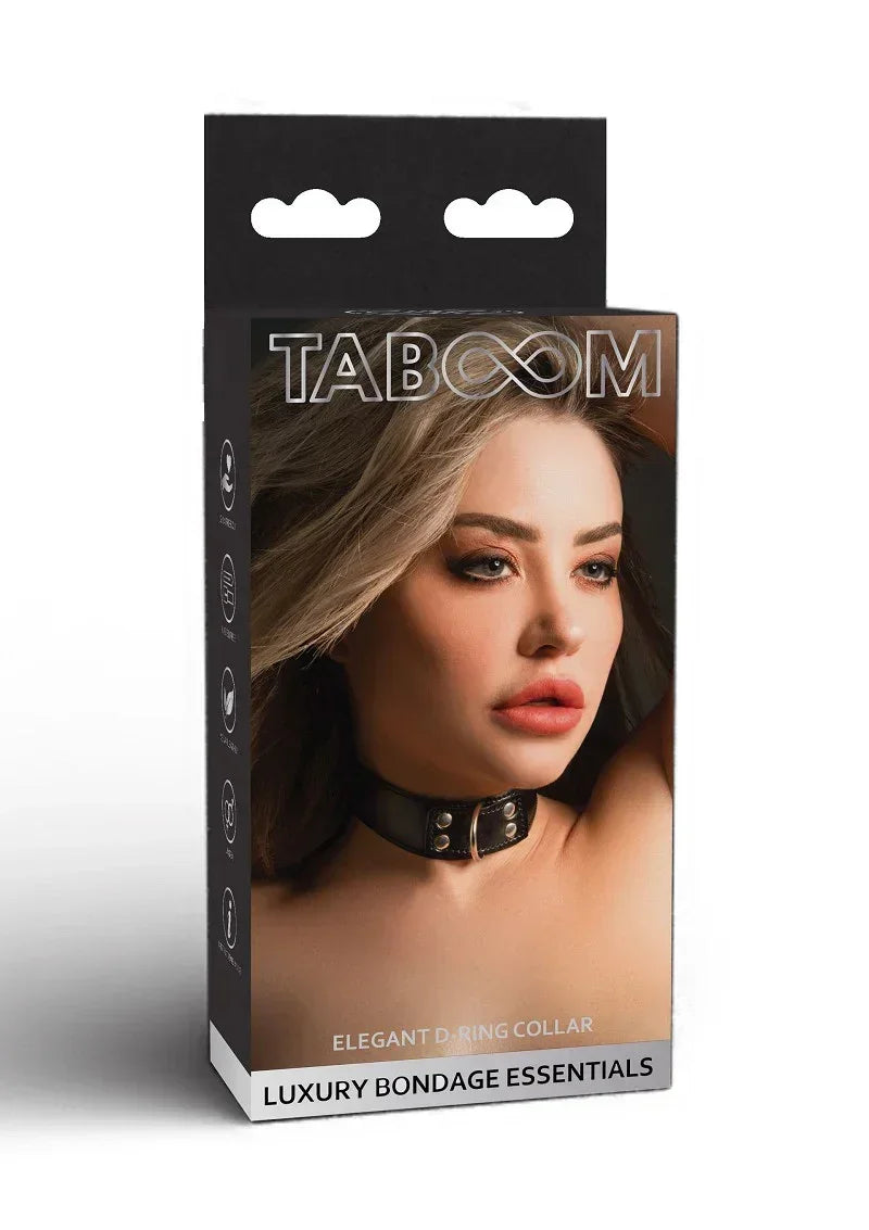 Bondage Essentials Elegante D-Ring Halsband @ Taboom - Happytoys Sexshop: online sex shop for Feeling Happy & Easy 😊 - Discreet geleverd