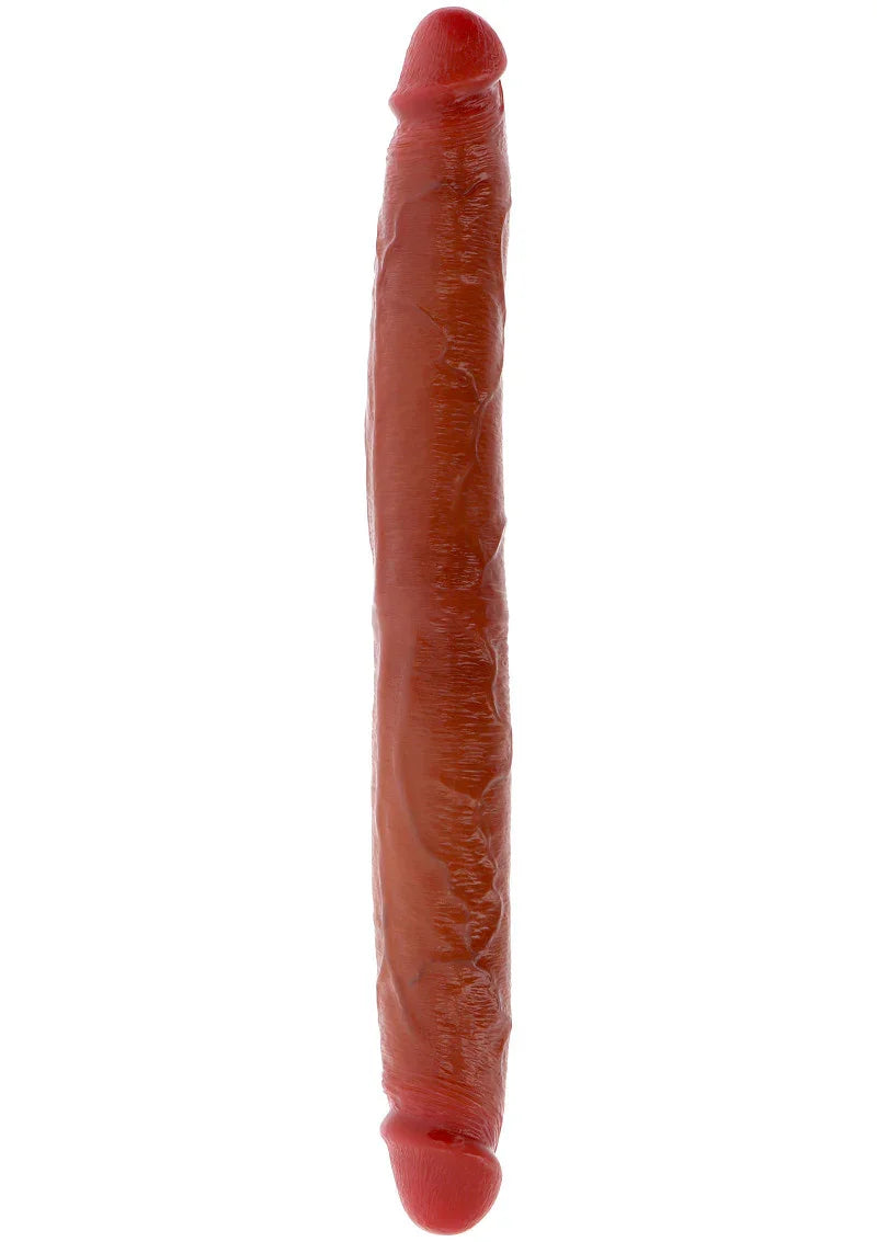 Get Real Silicone Foreskin Double Dong 35 cm by ToyJoy - Happytoys Sexshop: Toys for Feeling Happy & Easy 😊 - Discreet geleverd