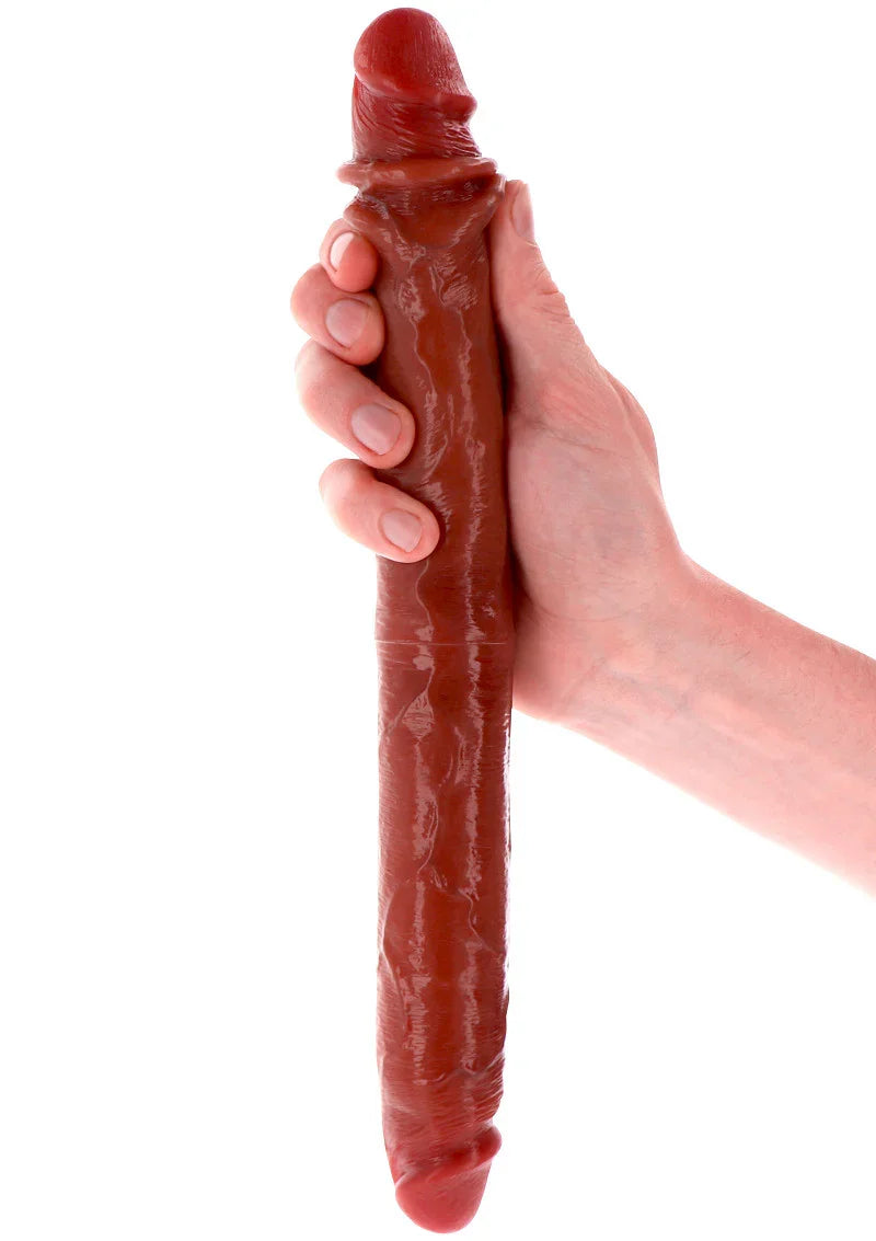 Get Real Silicone Foreskin Double Dong 35 cm by ToyJoy - Happytoys Sexshop: Toys for Feeling Happy & Easy 😊 - Discreet geleverd