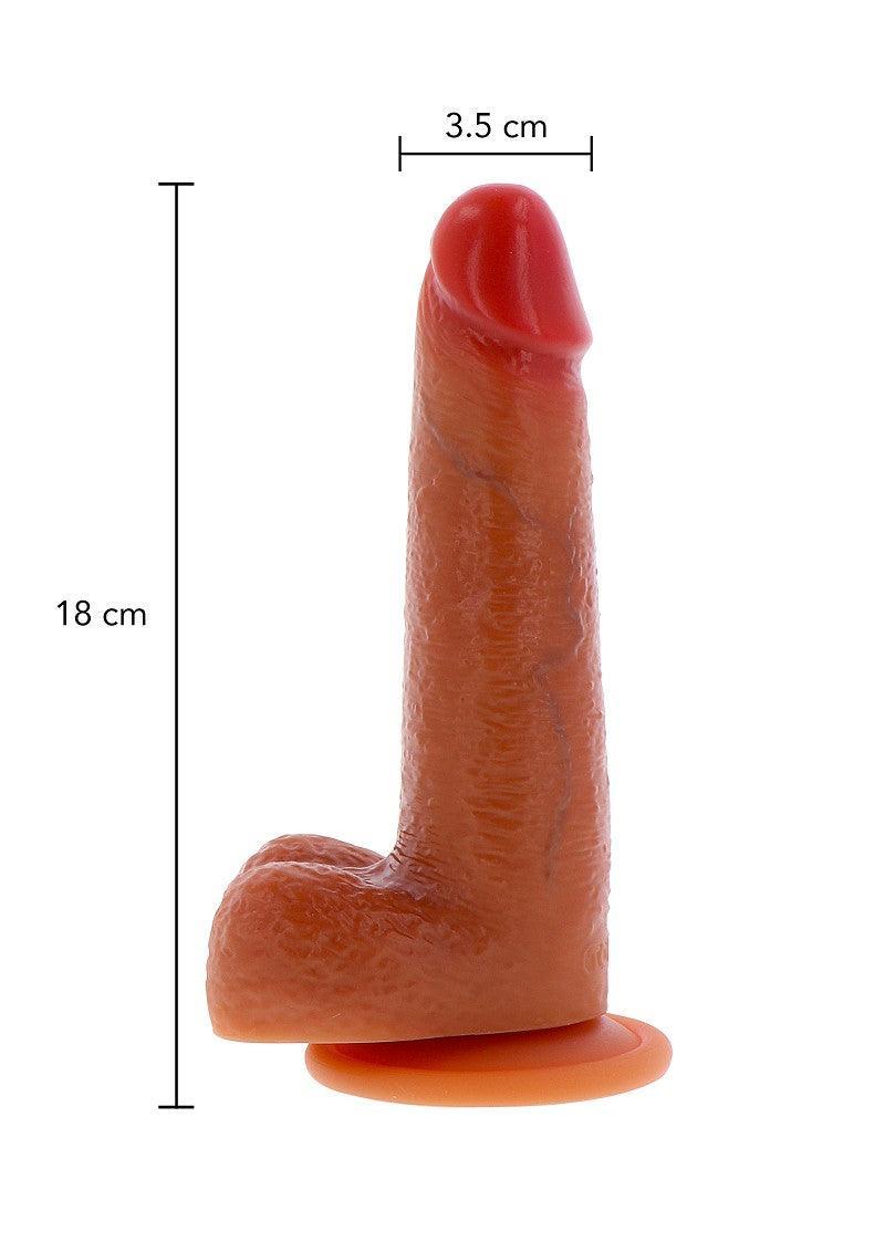 ♂ ♀ ToyJoy Get Real Silicone Foreskin Dildo 18 cm - Happytoys Sexshop: Toys for Feeling Happy & Easy 😊 - Discreet geleverd