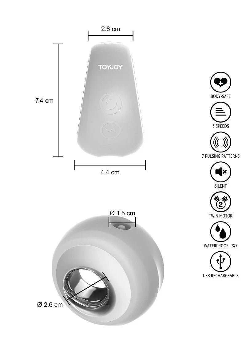 ToyJoy Urban VERVE - Pulsating Clitoral Stimulator - Happytoys Sexshop: Toys for Feeling Happy & Easy 😊 - Discreet geleverd