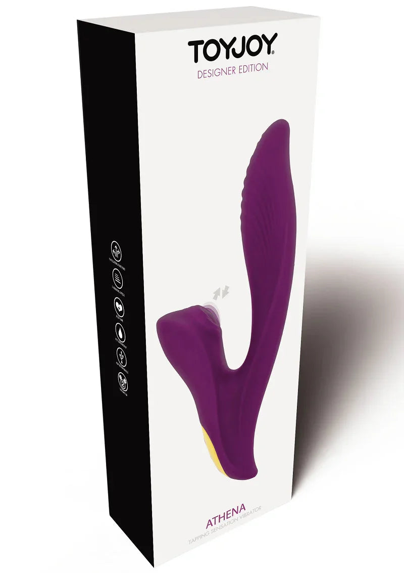 Designer Edition Athena Tapping Sensation Vibe by ToyJoy - Happytoys Sexshop: Toys for Feeling Happy & Easy 😊 - Discreet geleverd