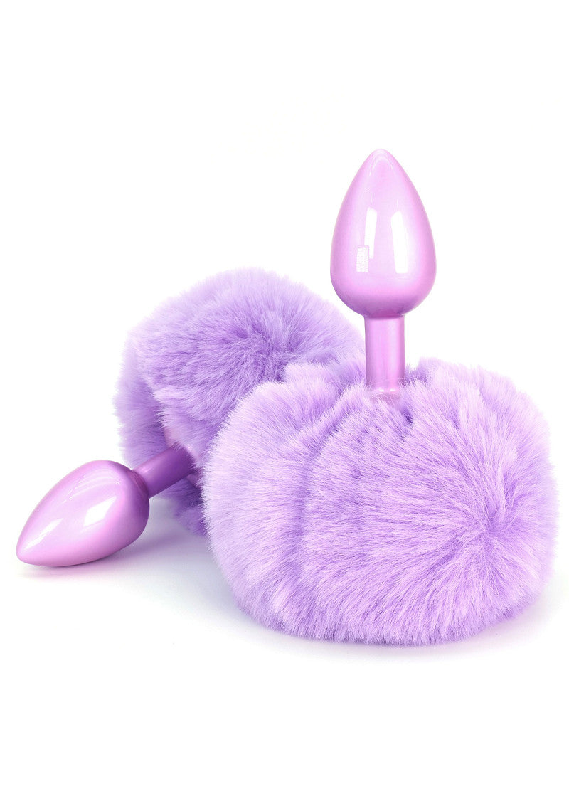 Happiness Enchanting Bunnytail Buttplug purple by Toyjoy
