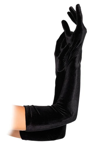Velvet Opera Length Gloves by Leg Avenue