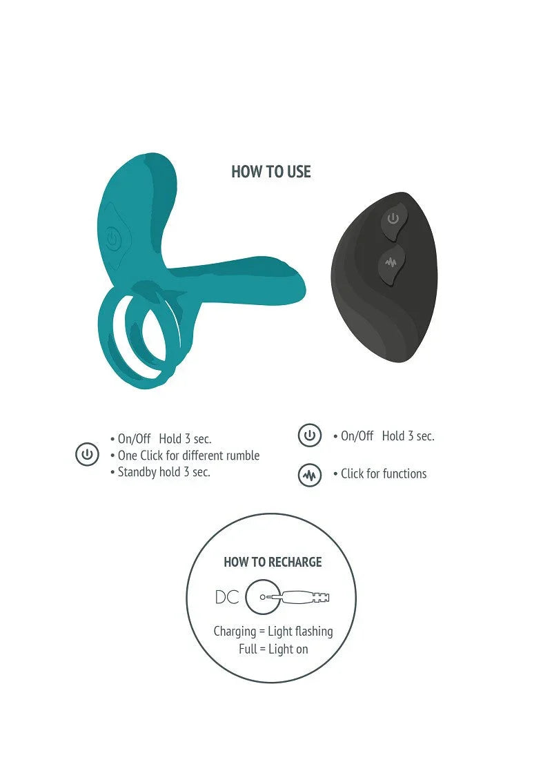 Couples Vibrator Ring by Xocoon - Happytoys Sexshop: Toys for Feeling Happy & Easy 😊 - Discreet geleverd