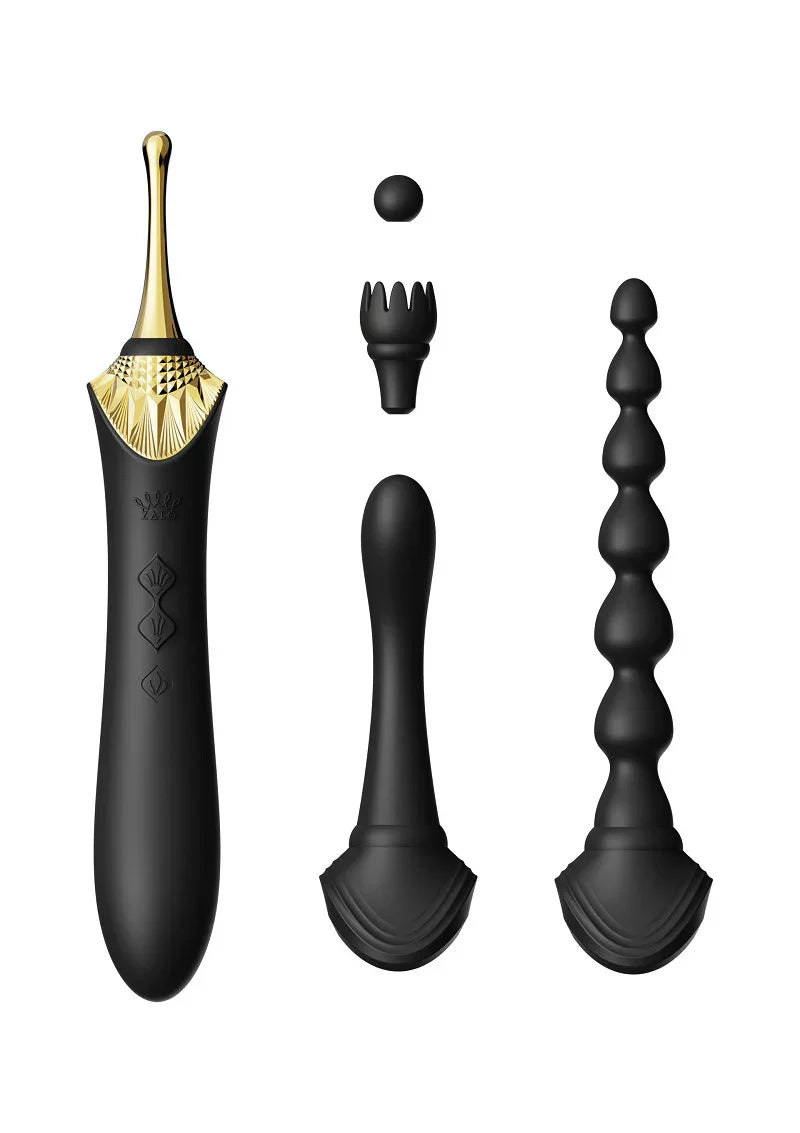 Bess 2 Clitoral Vibrator Zwart by Zalo - Happytoys Sexshop: Toys for Feeling Happy & Easy 😊 - Discreet geleverd