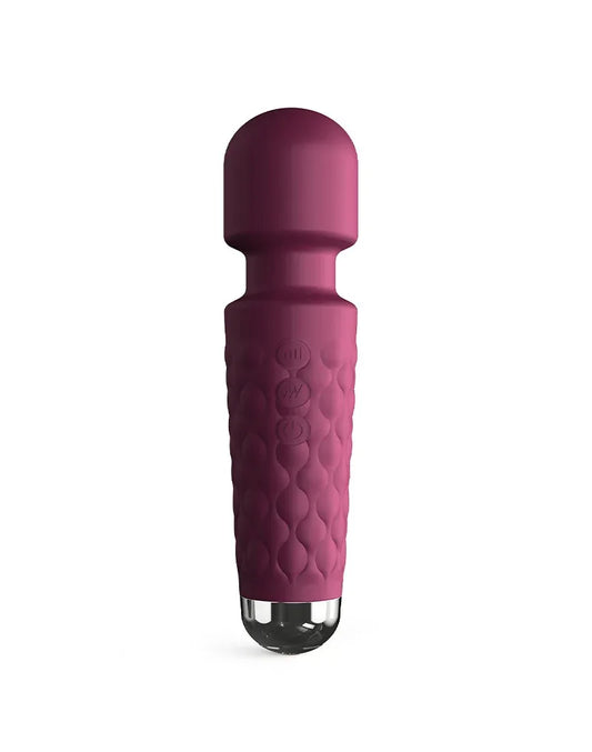 Dorcel - Mini Wanderful - Mini Wand Vibrator - Plum - Happytoys Sexshop: Toys for Feeling Happy & Easy 😊 - Discreet geleverd