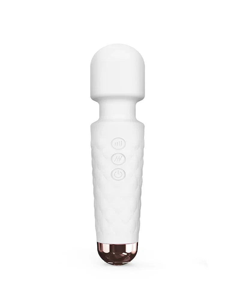 Dorcel - Mini Wanderful - Mini Wand Vibrator - Wit - Happytoys Sexshop: Toys for Feeling Happy & Easy 😊 - Discreet geleverd