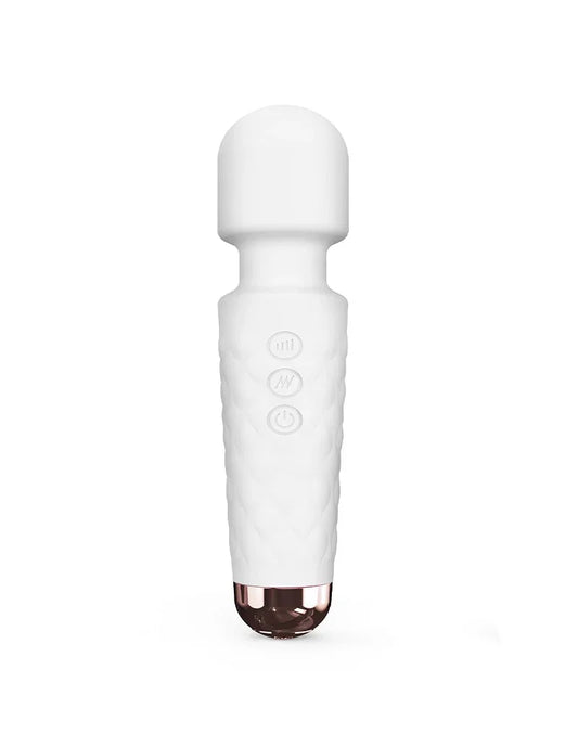 Dorcel - Mini Wanderful - Mini Wand Vibrator - Wit - Happytoys Sexshop: Toys for Feeling Happy & Easy 😊 - Discreet geleverd