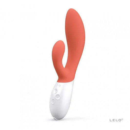 LELO - INA 3 LUXURY CORAL RABBIT VIBRATOR - Happytoys Sexshop: online sex shop for Feeling Happy & Easy 😊 - Discreet geleverd