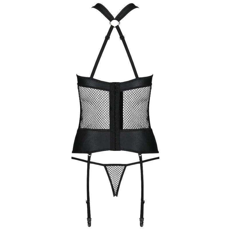 PASSION - AMANDA ECOLOGICAL LEATHER CORSET S/M - Happytoys Sexshop: online sex shop for Feeling Happy & Easy π - Discreet geleverd