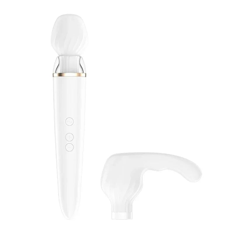SATISFYER - DOUBLE WANDER APP WHITE - Happytoys Sexshop: online sex shop for Feeling Happy & Easy π - Discreet geleverd