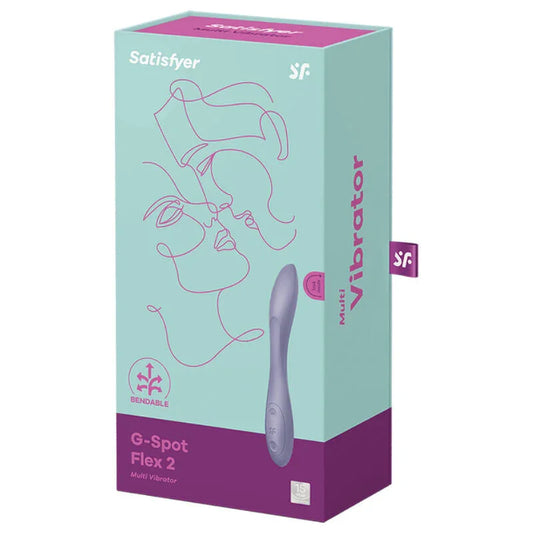 SATISFYER - G-SPOT FLEX 2 MULTI VIBRATOR PURPLE - Happytoys Sexshop: online sex shop for Feeling Happy & Easy π - Discreet geleverd