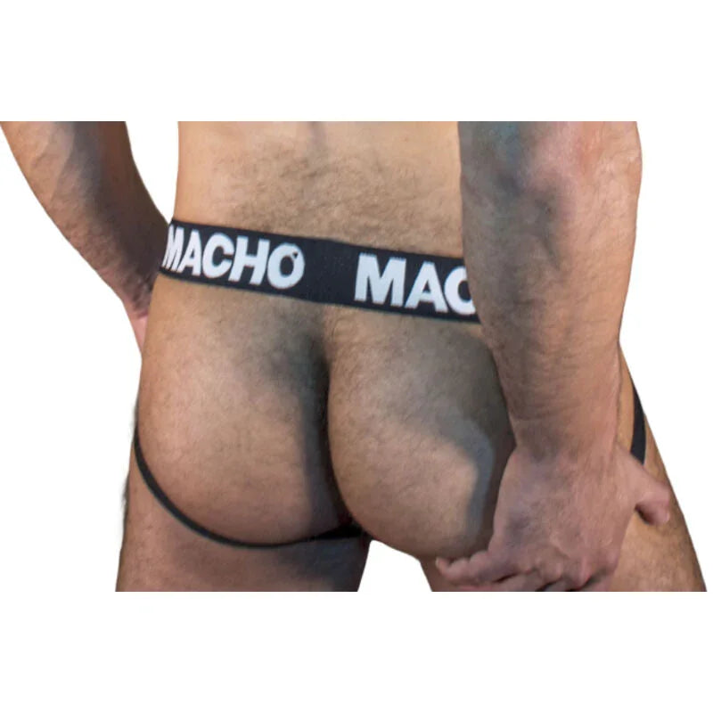 MACHO - MX25NN JOCK BLACK S - Happytoys Sexshop: online sex shop for Feeling Happy & Easy π - Discreet geleverd