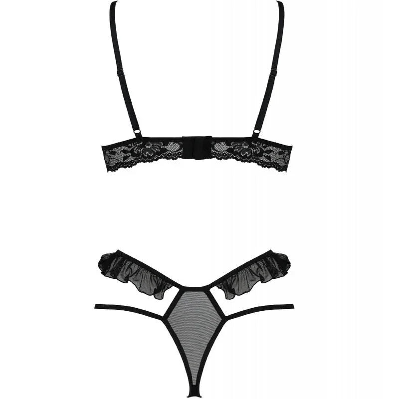 PASSION - DOLLY SET TWO PIECES BLACK S/M - Happytoys Sexshop: online sex shop for Feeling Happy & Easy π - Discreet geleverd