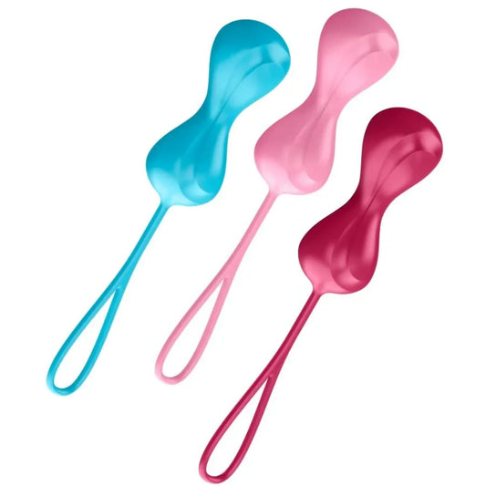 SATISFYER - LOVEBALLS TRAINING SET 1 - Happytoys Sexshop: online sex shop for Feeling Happy & Easy π - Discreet geleverd