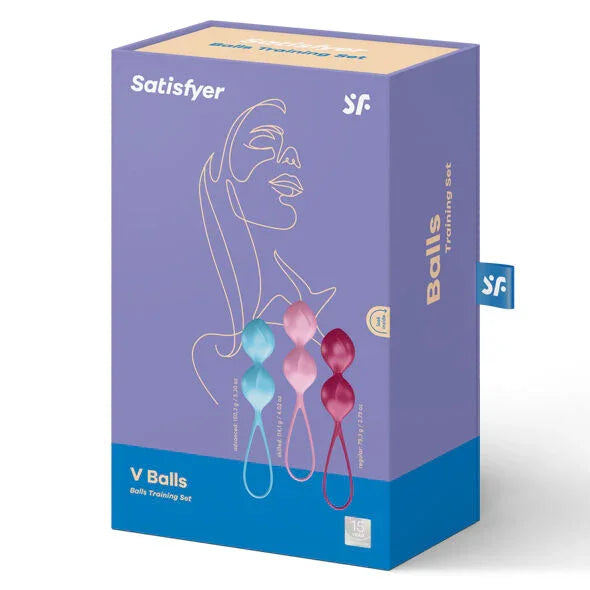 SATISFYER - LOVEBALLS TRAINING SET 2 - Happytoys Sexshop: online sex shop for Feeling Happy & Easy 😊 - Discreet geleverd