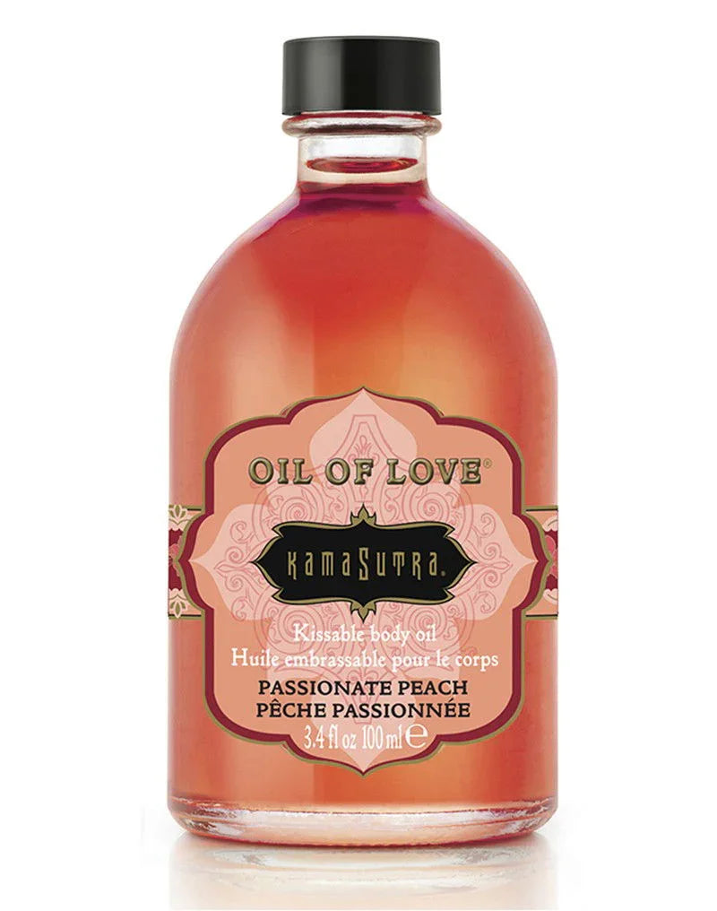 Kamasutra - Oil of Love -Passionate Peach - Happytoys Sexshop: Toys for Feeling Happy & Easy 😊 - Discreet geleverd