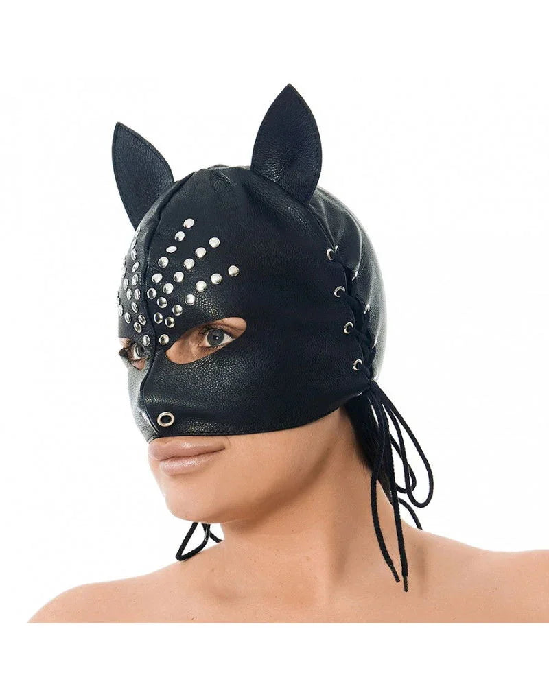 Rimba - Masker met oren, versierd met nieten - Happytoys Sexshop: Toys for Feeling Happy & Easy 😊 - Discreet geleverd