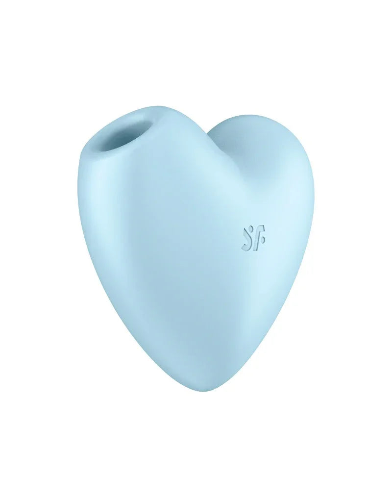 Satisfyer - Cutie Heart - Luchtdruk Vibrator - Blauw - Happytoys Sexshop: Toys for Feeling Happy & Easy 😊 - Discreet geleverd