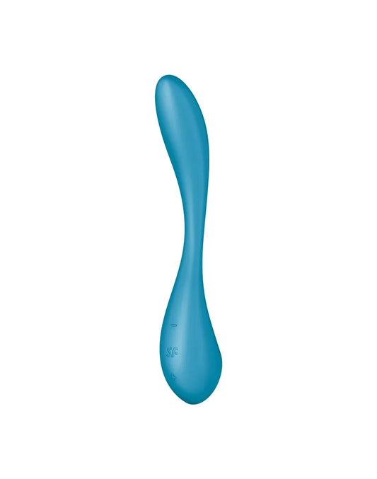 Satisfyer - G-Spot Flex 5+ - Flexibele G-Spot Vibrator (met App Control) - Blauw - Happytoys Sexshop: Toys for Feeling Happy & Easy 😊 - Discreet geleverd