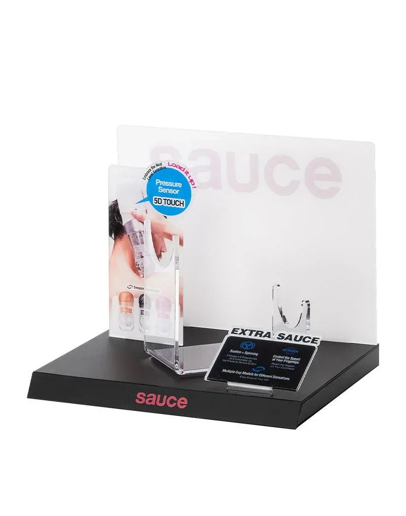 sauce-display-black-pink-white_04 @ Happytoys Sexshop: online sex shop for Feeling Happy & Easy ๐ the erotic store owned by a woman