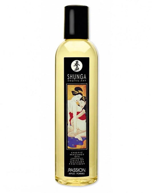 Shunga - Massage olie - Passion Apples 250 ml. - Happytoys Sexshop: Toys for Feeling Happy & Easy 😊 - Discreet geleverd