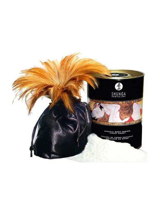 Shunga - Sweet Snow Body Powder - Honey of the Nymphs 228 gr. - Happytoys Sexshop: Toys for Feeling Happy & Easy 😊 - Discreet geleverd