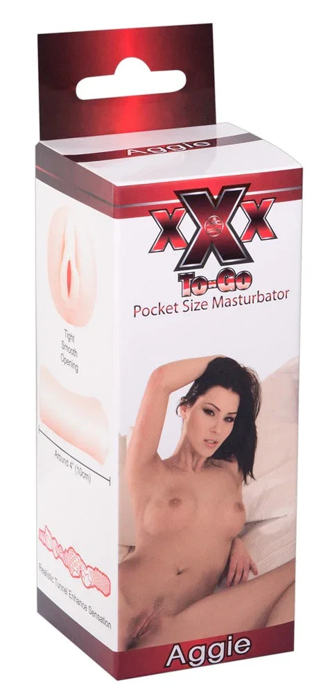 XXX To-Go Pocket Size Masturbator Aggie - Happytoys Sexshop: Toys for Feeling Happy & Easy 😊 - Discreet geleverd