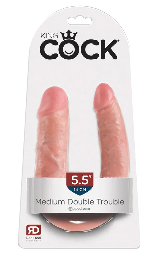 King Cock Double Trouble - Happytoys Sexshop: Toys for Feeling Happy & Easy 😊 - Discreet geleverd