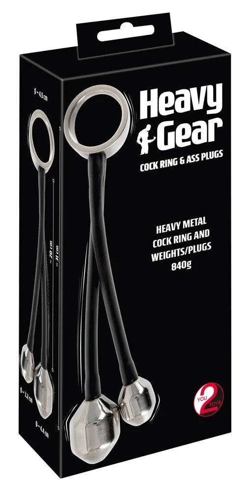 Heavy Gear cock ring & ass plugs - Happytoys Sexshop: Toys for Feeling Happy & Easy 😊 - Discreet geleverd