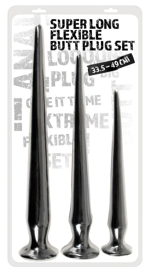 Super Long Flexible Butt Plug Set - Happytoys Sexshop: Toys for Feeling Happy & Easy 😊 - Discreet geleverd