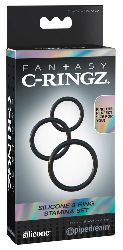 Silicone 3-Ring Stamina Set - Happytoys Sexshop: Toys for Feeling Happy & Easy 😊 - Discreet geleverd