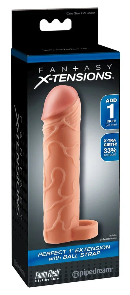 Perfect 1" Extension with Ball Strap - Happytoys Sexshop: Toys for Feeling Happy & Easy 😊 - Discreet geleverd