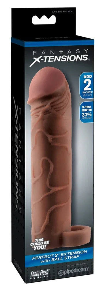 Perfect 2" Extension with Ball Strap - Happytoys Sexshop: Toys for Feeling Happy & Easy 😊 - Discreet geleverd