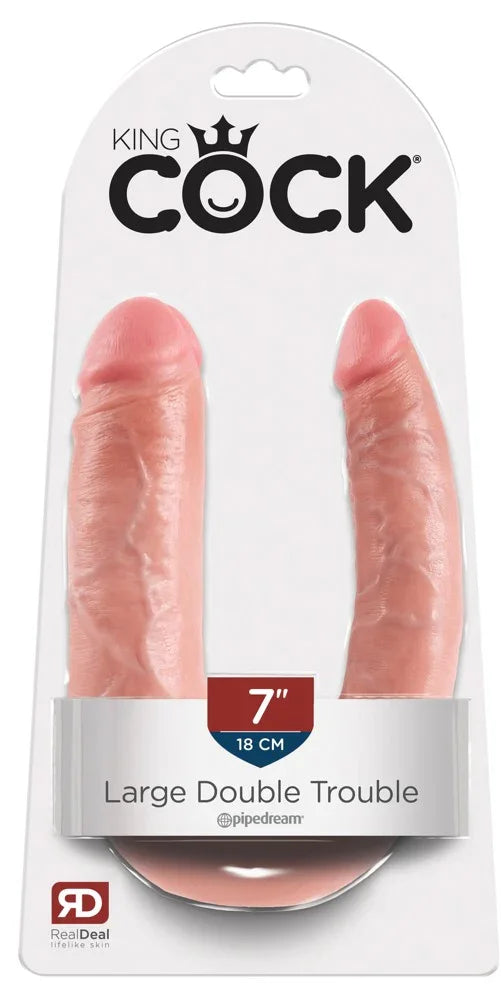 King Cock Double Trouble - Happytoys Sexshop: Toys for Feeling Happy & Easy 😊 - Discreet geleverd