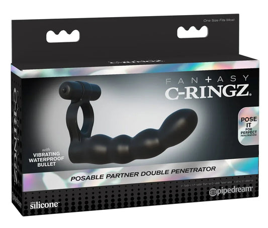 Posable Partner Double Penetrator - Happytoys Sexshop: Toys for Feeling Happy & Easy 😊 - Discreet geleverd