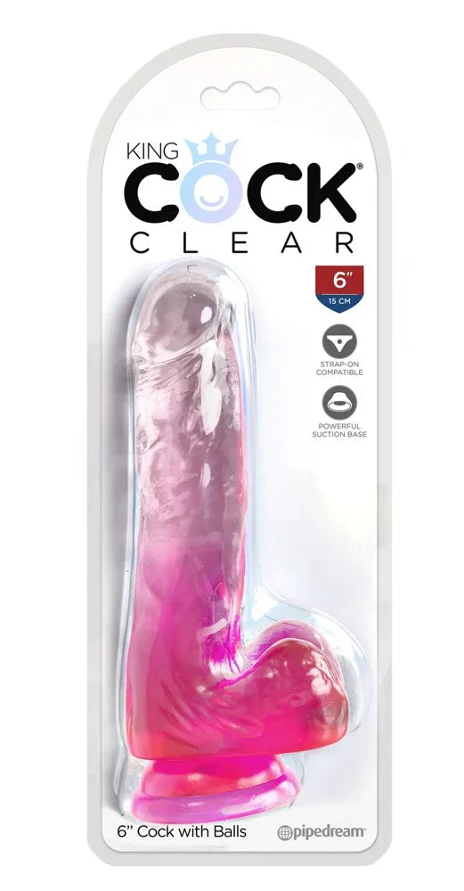 6“ Cock with Balls - Happytoys Sexshop: Toys for Feeling Happy & Easy 😊 - Discreet geleverd