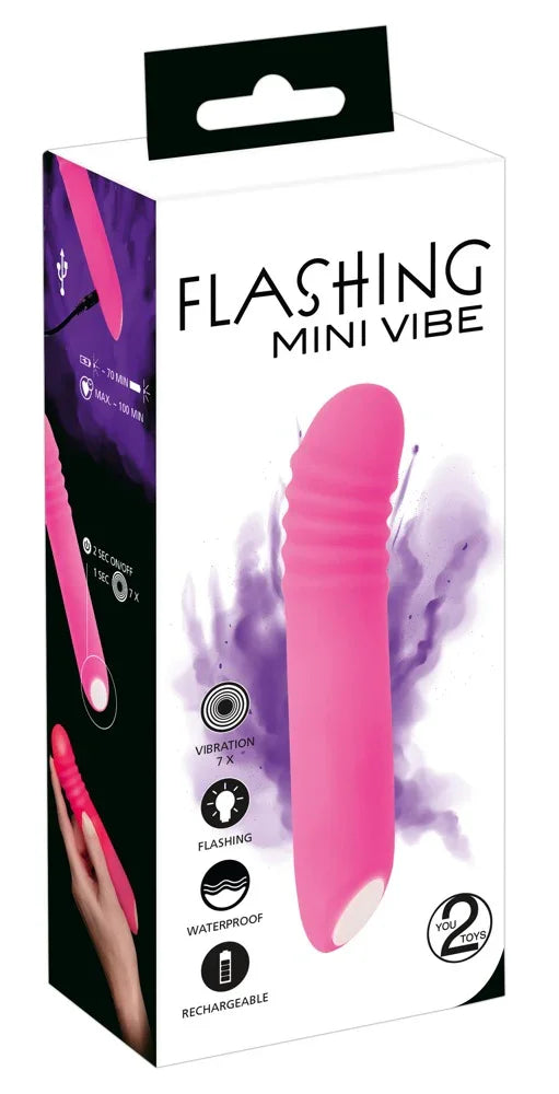Flashing Mini Vibe - Happytoys Sexshop: Toys for Feeling Happy & Easy 😊 - Discreet geleverd