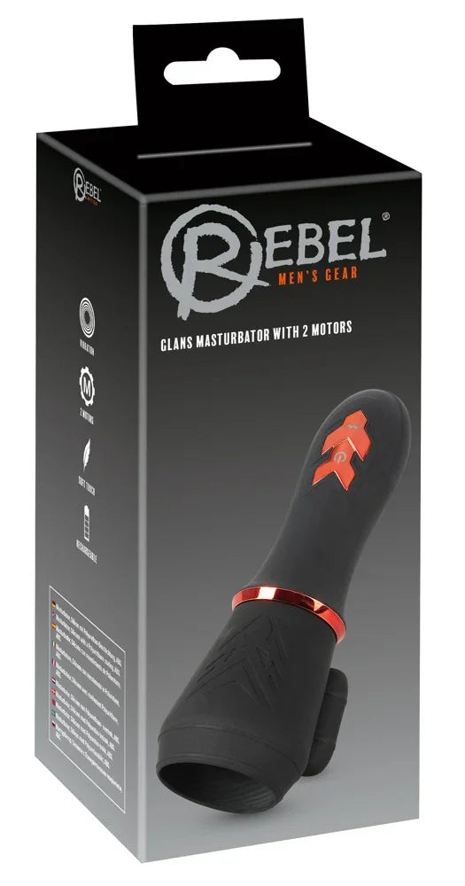 Glans Masturbator with 2 Motors - Happytoys Sexshop: Toys for Feeling Happy & Easy 😊 - Discreet geleverd