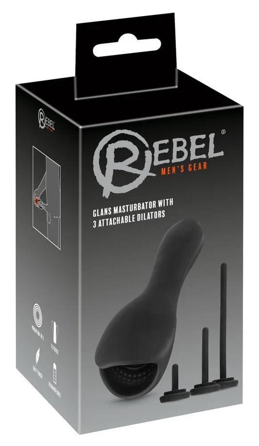Glans Vibrator with 3 attachable Dilators - Happytoys Sexshop: Toys for Feeling Happy & Easy 😊 - Discreet geleverd