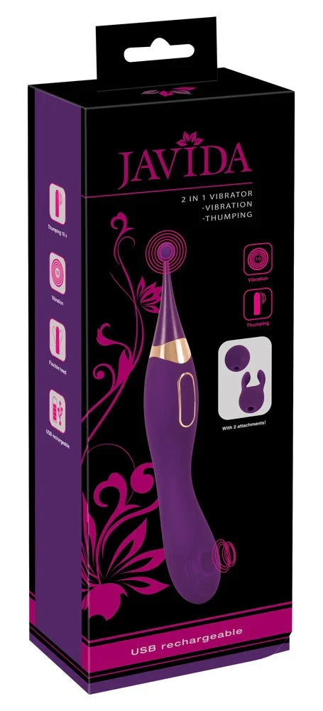 2 in 1 Vibrator - Happytoys Sexshop: Toys for Feeling Happy & Easy 😊 - Discreet geleverd