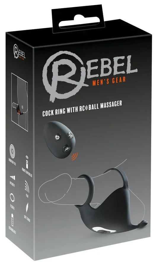 Cock ring with RC ball massager - Happytoys Sexshop: Toys for Feeling Happy & Easy 😊 - Discreet geleverd