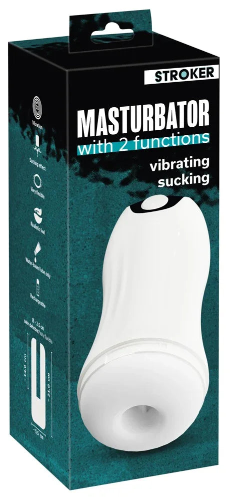 Masturbator with 2 functions - Happytoys Sexshop: Toys for Feeling Happy & Easy 😊 - Discreet geleverd