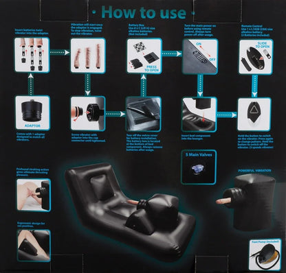 Dark Magic Thrusting Bed sexmachine - Happytoys Sexshop: Toys for Feeling Happy & Easy 😊 - Discreet geleverd