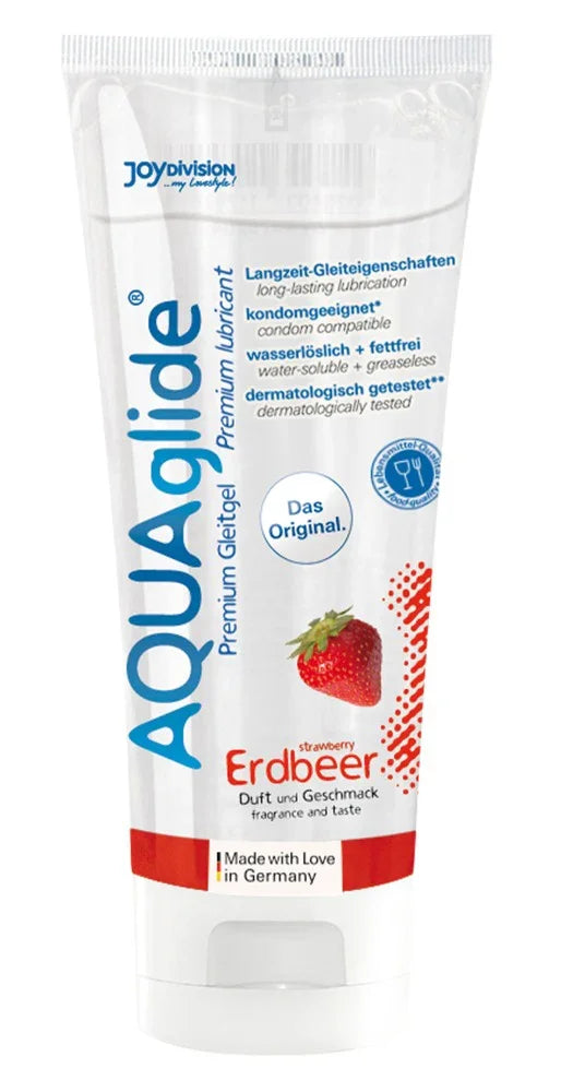 AQUAglide Strawberry - Happytoys Sexshop: Toys for Feeling Happy & Easy 😊 - Discreet geleverd