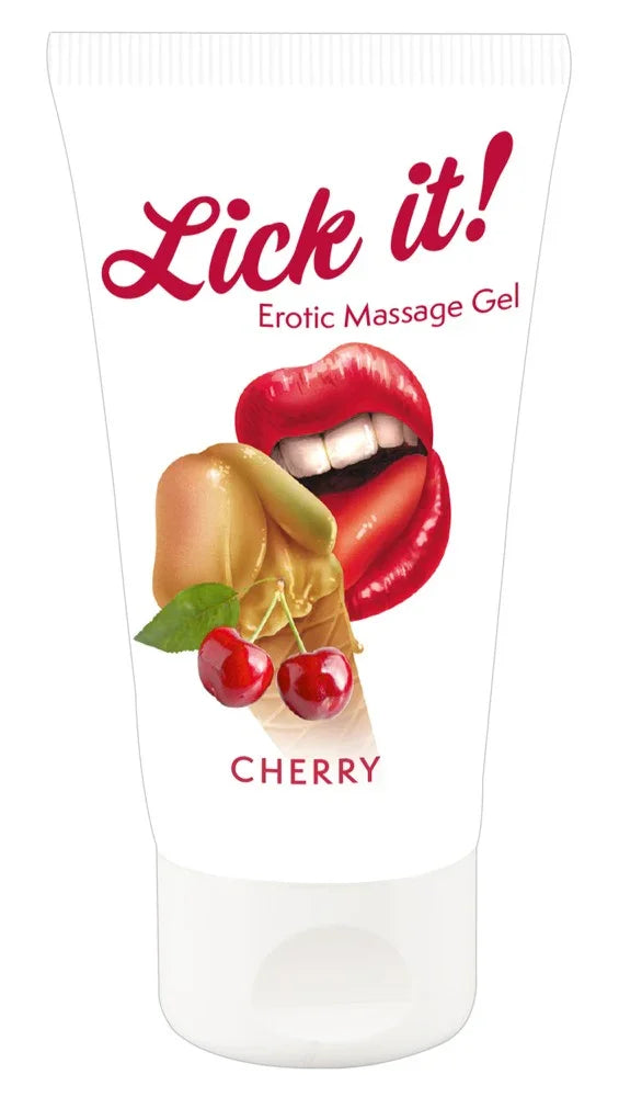 Erotic Massage Gel Cherry - Happytoys Sexshop: Toys for Feeling Happy & Easy 😊 - Discreet geleverd