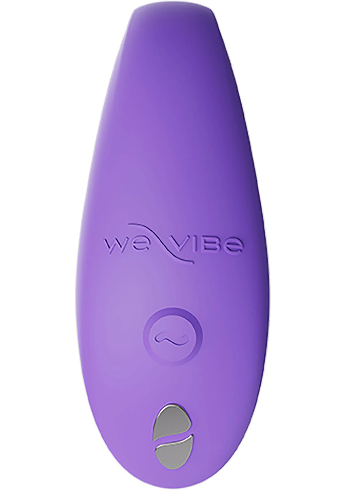 Paarse U-vibrator met we-Vibe logo en ronde bedieningsknoppen