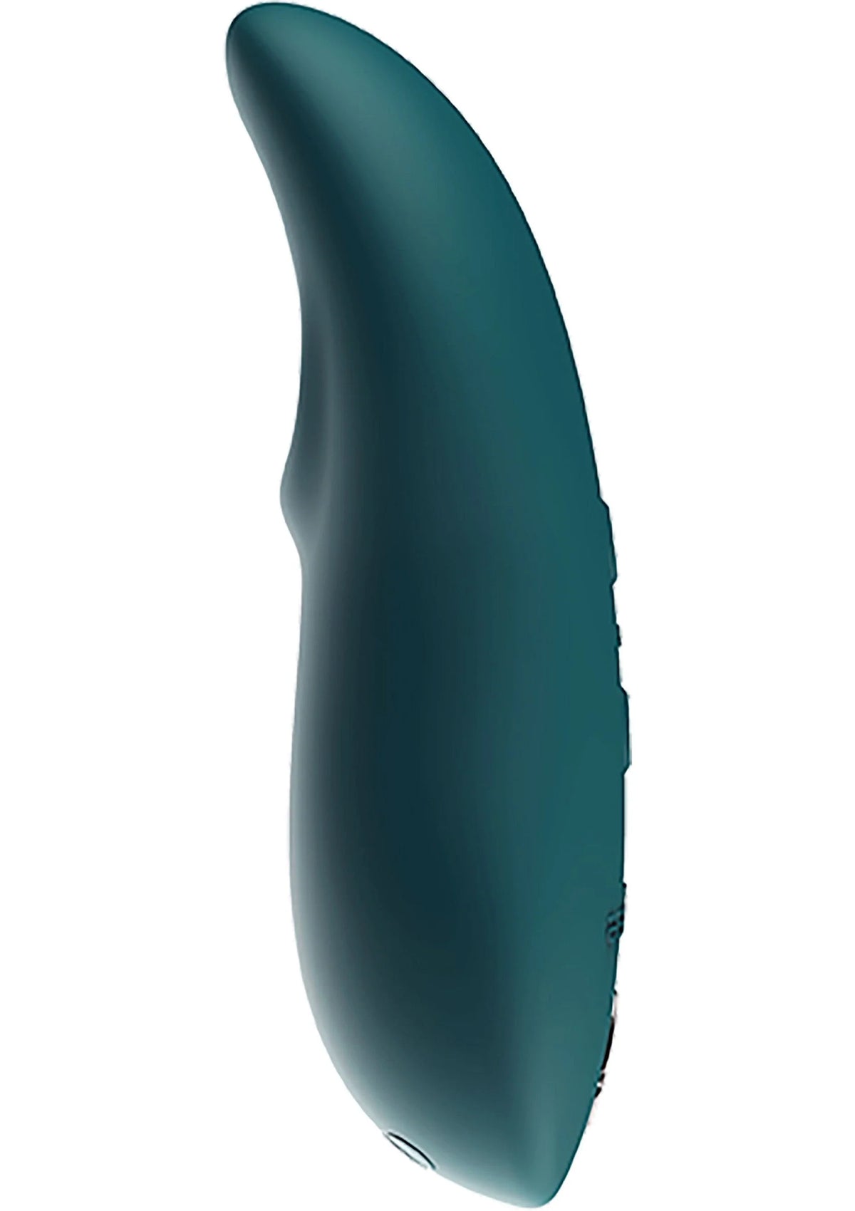 We-Vibe Touch X-seksvibrator, donkergroene zijkant met profiel voor grip